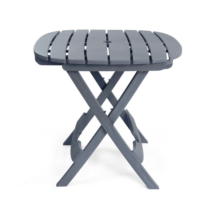 Table de jardin pliable 70x75x72cm gris anthracite Ruspina Sotufab Plast