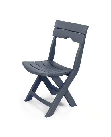 Chaise pliante gris anthracite Ruspina Sotufab Plast