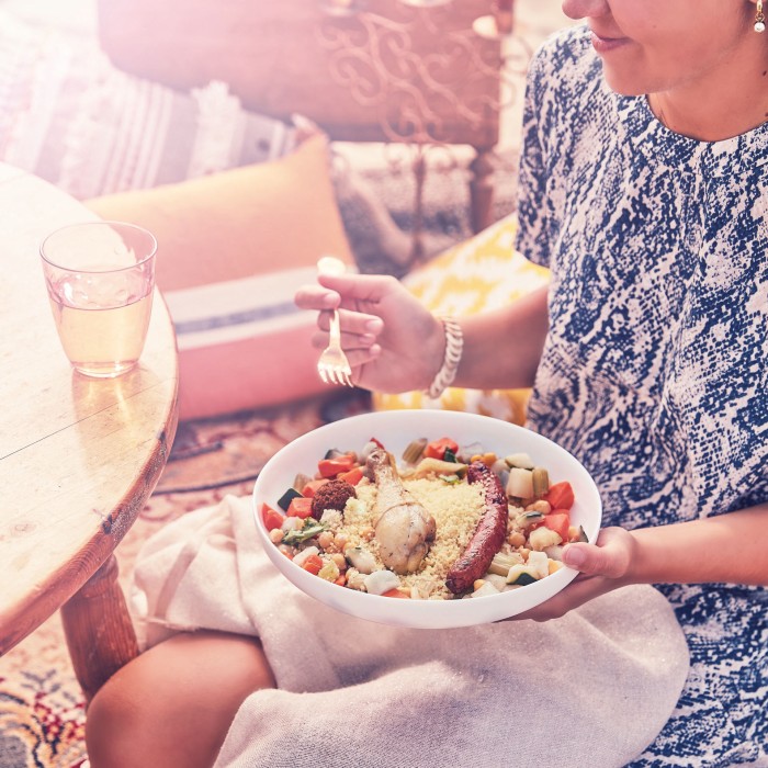 Assiette à couscous blanche 21cm Friend's Time Luminarc