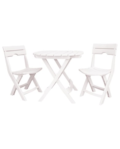 Ensemble de jardin pliable table et 2 chaises Ruspina Sotufab Plast
