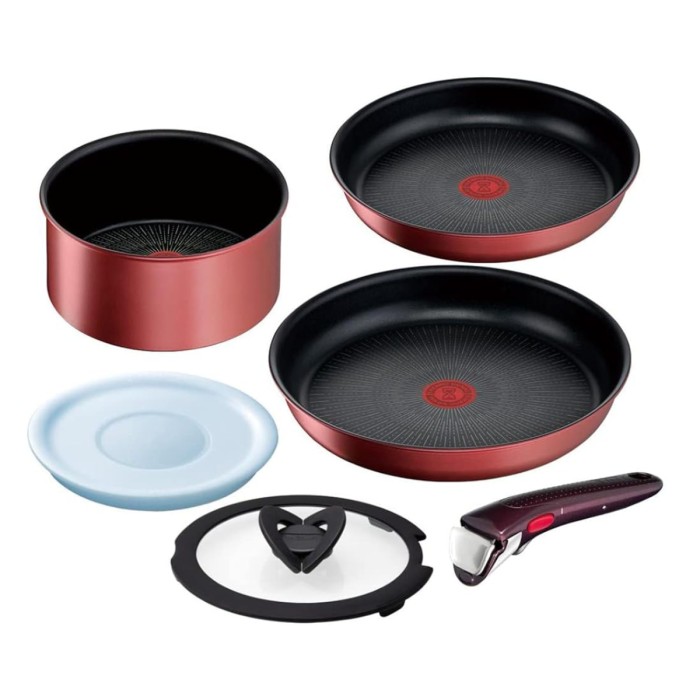 Batterie de cuisine 6 pièces Ingenio IH Red Unlimited Tefal