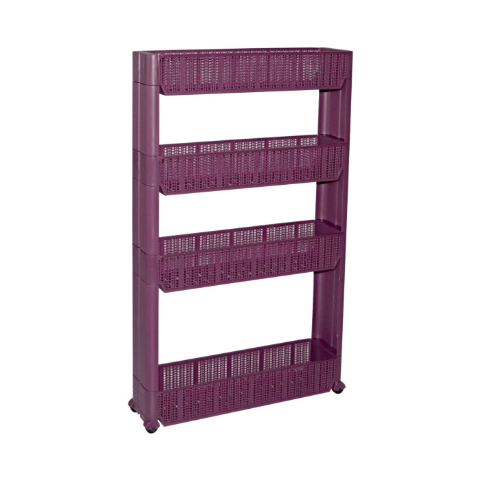 Slim Rack à roulettes 4 étages
