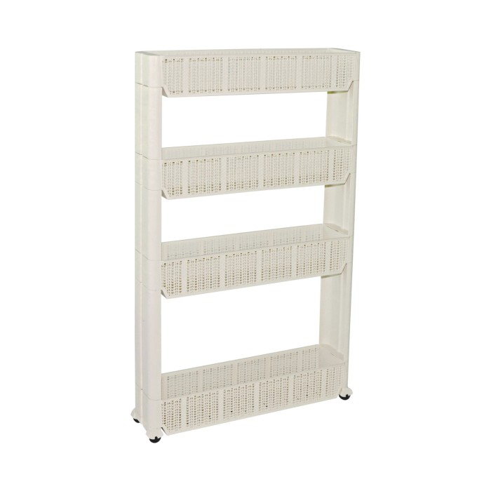 Slim Rack à roulettes 4 étages Sotufab Plast