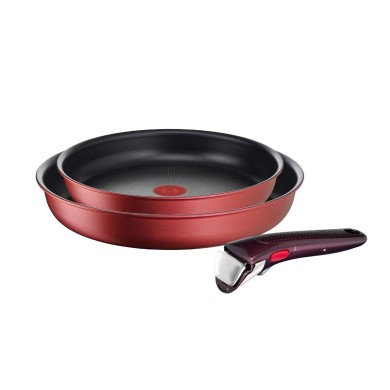 Set de 2 poêles 22 et 26cm avec poignée Ingenio IH Red Unlimited Tefal Set de 2 poêles 22 et 26cm avec poignée Ingenio IH Red Unlimited Tefal