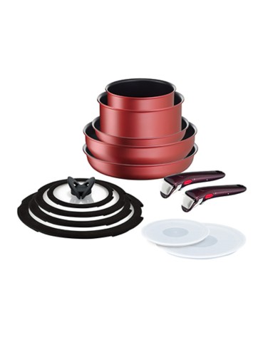 Batterie de cuisine 13 pièces Ingenio IH Red Unlimited Tefal