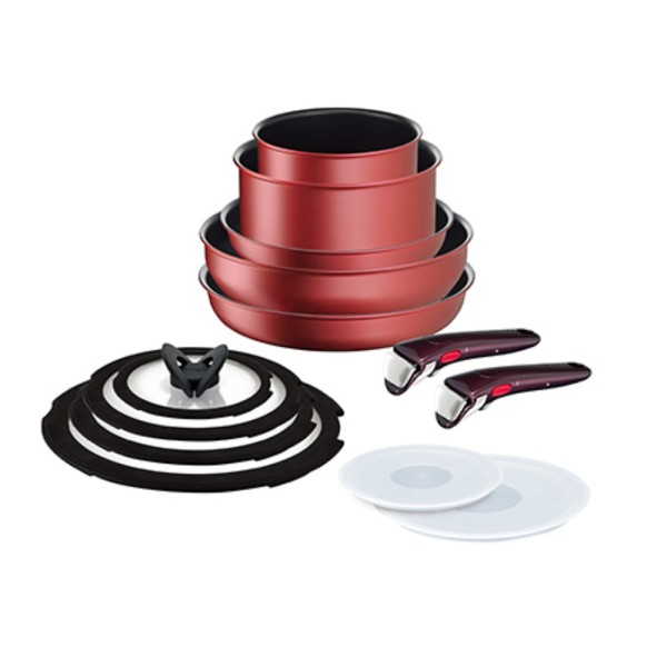 Batterie de cuisine 13 pièces Ingenio IH Red Unlimited Tefal