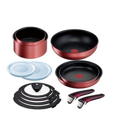 Batterie de cuisine 13 pièces Ingenio IH Red Unlimited Tefal