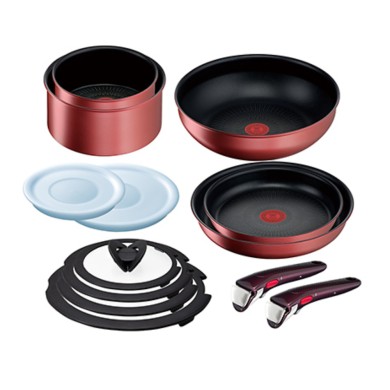 Batterie de cuisine 13 pièces Ingenio IH Red Unlimited Tefal