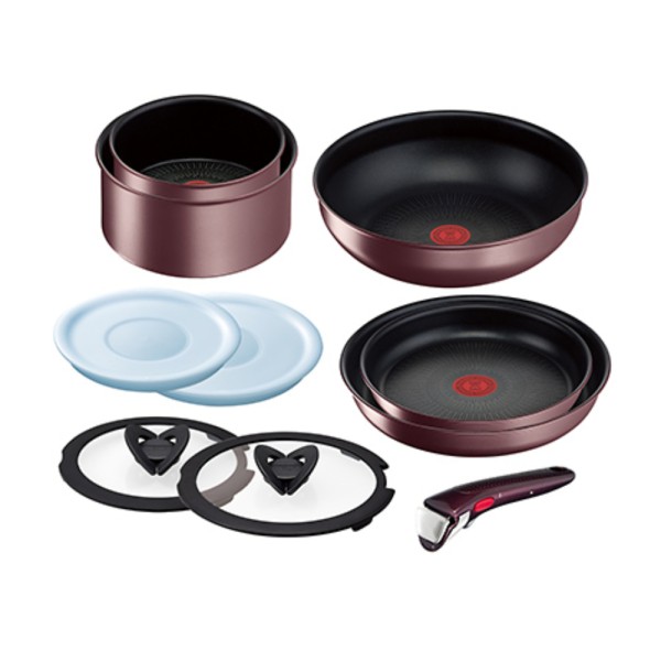 Batterie de cuisine 10 pièces Ingenio IH Chocolat Unlimited Tefal