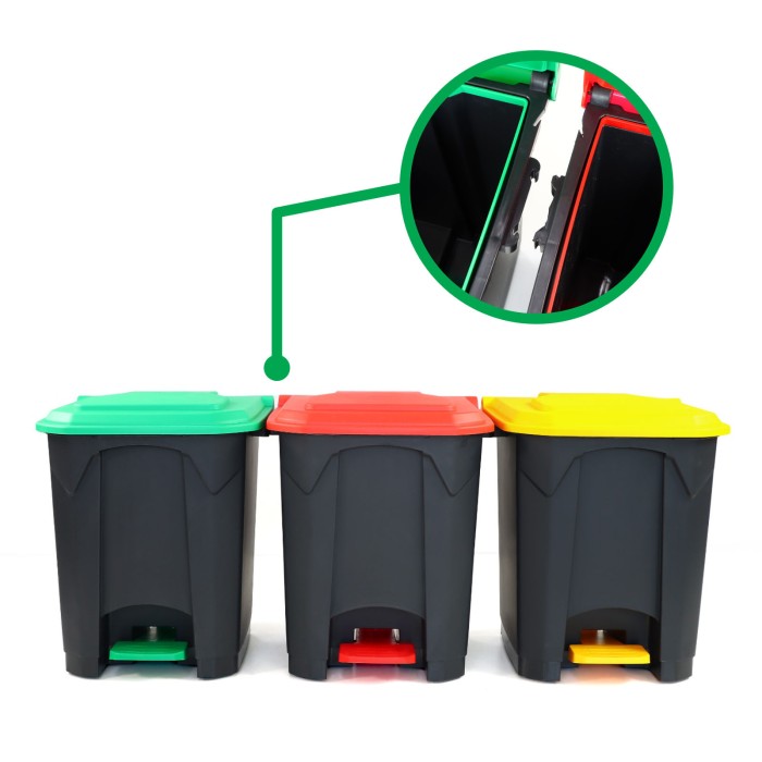 Poubelle 50L Tri Sélectif Sotufab Plast